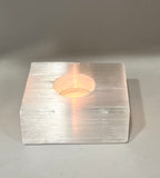 Selenite candleholder