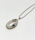 agate slice pendant