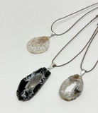 agate slice pendant