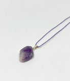 amethyst tumble pendant