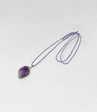 amethyst tumble pendant