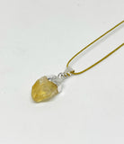Citrine point pendant