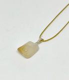 Citrine tumble stone pendant