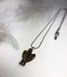 tiger's eye pendant with silver925