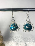 Apatite Christmas Earrings