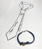 tiger's eye cross bracelet with cord