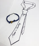 tiger's eye cross bracelet with cord