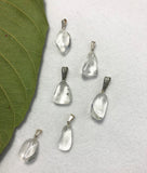 clear quartz tumble stone pendant