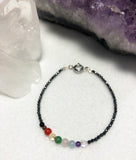 Hematite bracelet with chakra