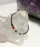 Hematite bracelet with chakra