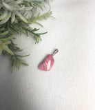Rhodonite tumble stone pendant