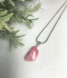 Rhodonite tumble stone pendant