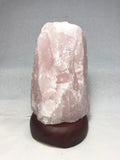 Rose quartz rough lamp