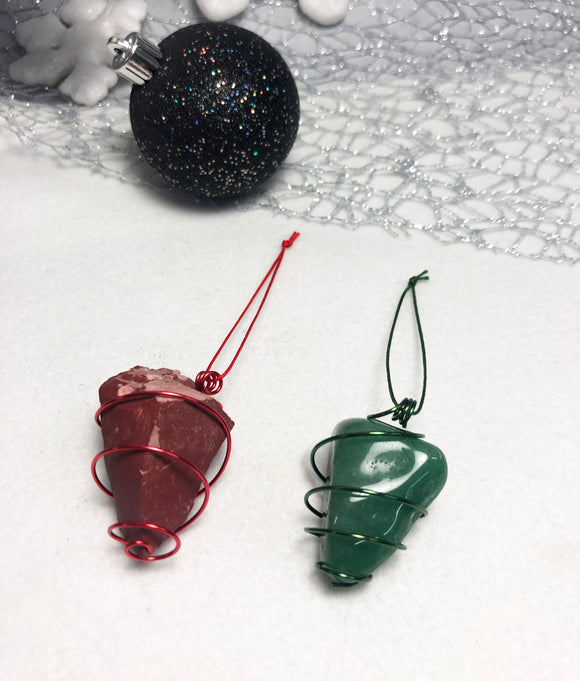 Christmas Ornaments and Gem Jewelry (Natural Crystals)