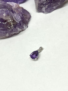 Amethyst drop pendant 