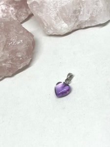 Amethyst heart pendant 