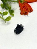 black tourmaline rough pendant