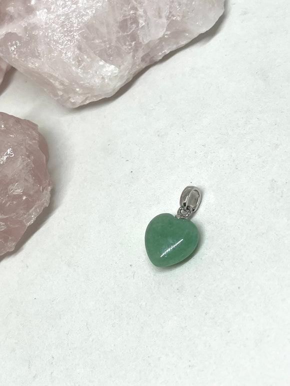 Aventurine heart pendant 