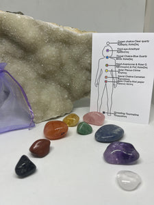 Chakra set (9 tumble stones)