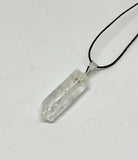 Clear quartz point pendant