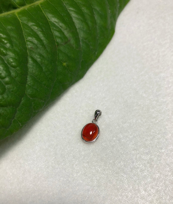 Carnelian oval pendant