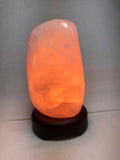 Rose quartz lamp polished