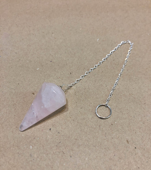 rose quartz pendulum