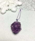 Amethyst rough Christmas Ornament