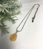 citrine tumble stone pendant