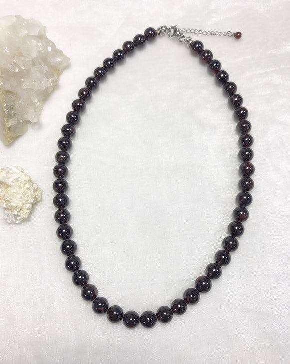 Garnet necklace