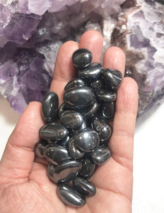 Hematite tumble stone