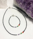 Hematite jewelry with chakra