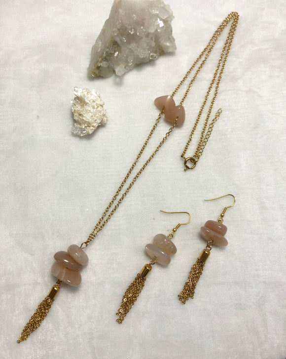 moonstone jewelry set