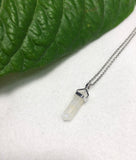 Rainbow Moonstone double point pendant