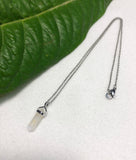 Rainbow Moonstone double point pendant