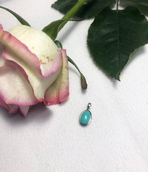 Turquoise oval